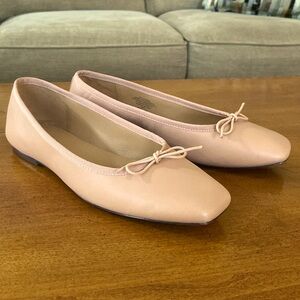 Madewell Anelise Ballet Flat, Warm Sand (Nude/Pink/Blush), 7.5, Like New w/Box